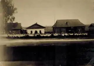 District Pioneer rally, Pyshchug (village center)