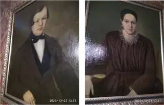 Dmitry and Olga Sytin. Portraits by an unknown artist