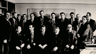 Writers in the editorial office of the newspaper 'Soviet Russia'. April 10, 1974